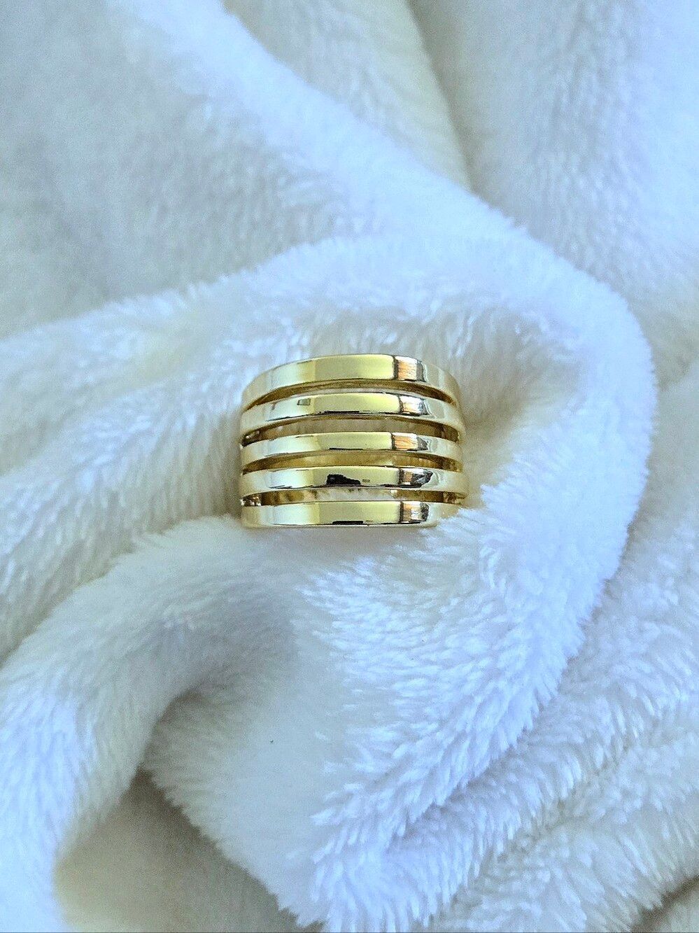 Gold💛 Multi Row Band Ring💍 - NWOT - Picture 3 of 16